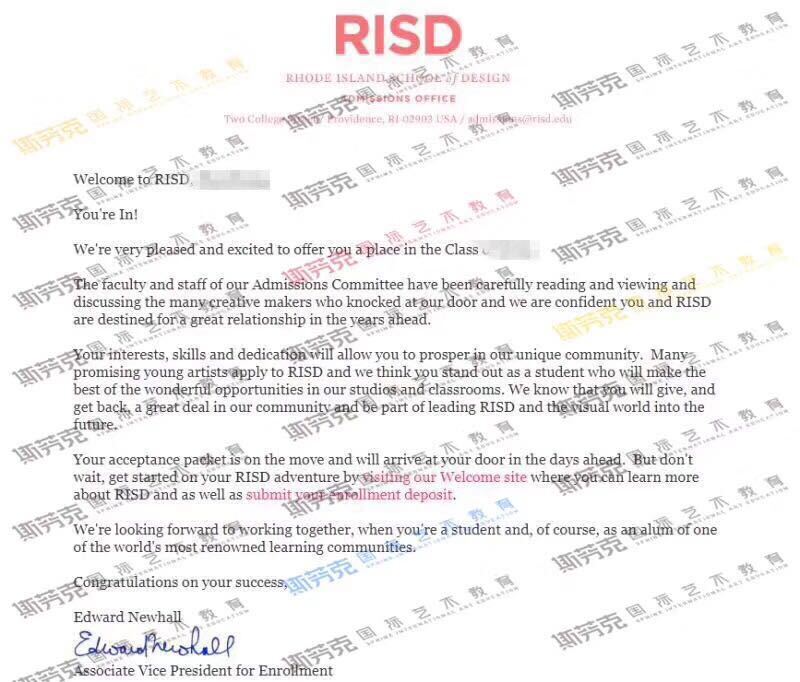艺术留学,RISD offer,罗德岛设计学院留学,offer播报