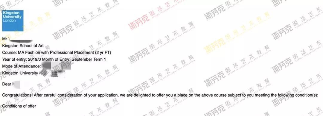 艺术留学,英国艺术留学,offer播报,服装设计