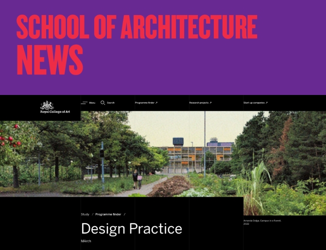 英国皇家艺术学院建筑学Design Practice课程详情