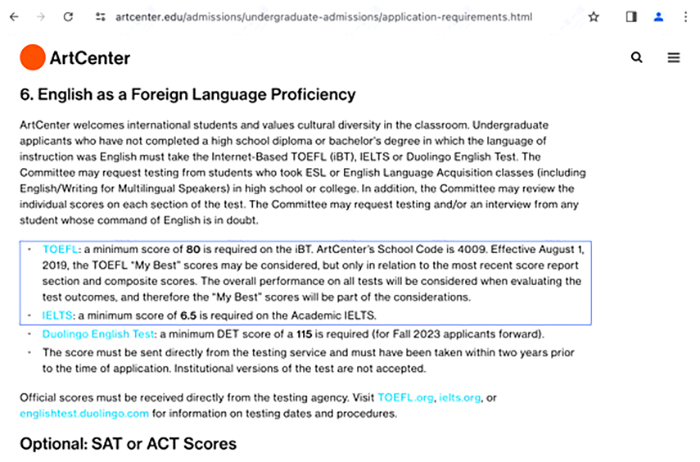 accd美国艺术中心设计学院