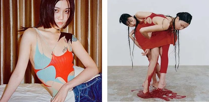 Asian young fashion designer Rui Zhou won the Karl Lagerfeld